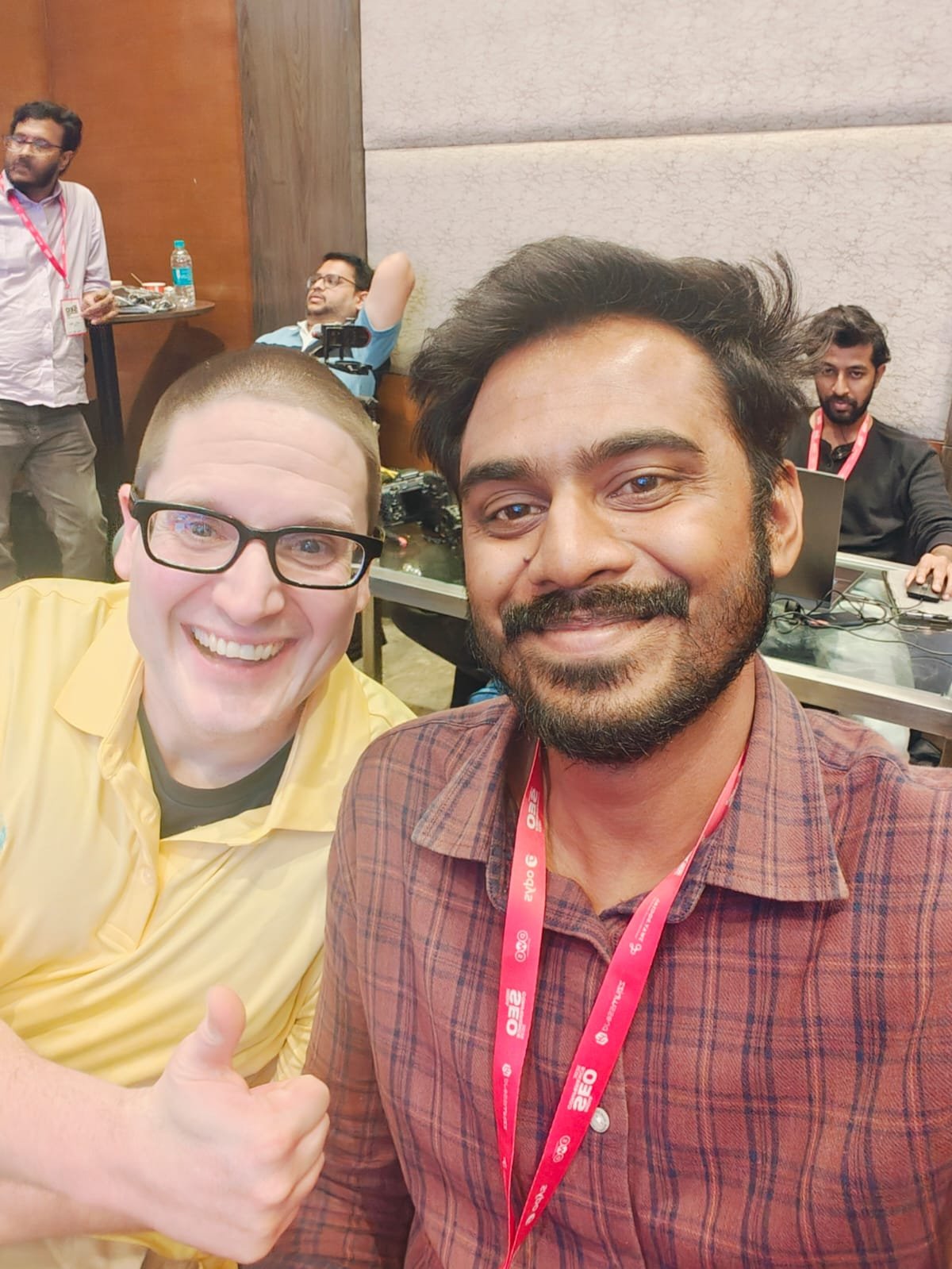 Gaurav Kale at an SEO conference
